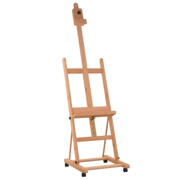 Reguleeritav ratastel molbert, pöökpuu, lõuendile kuni 105 cm, 55 x 53,5 x 178 cm – 2