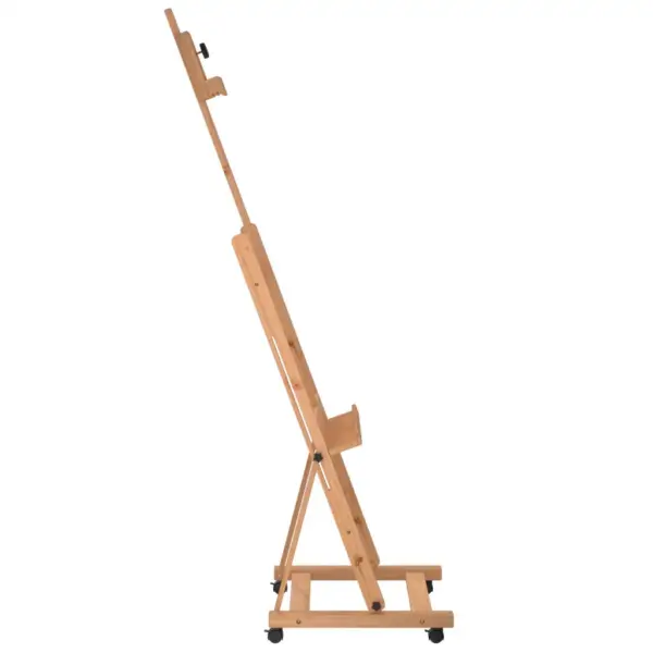 Reguleeritav ratastel molbert, pöökpuu, lõuendile kuni 105 cm, 55 x 53,5 x 178 cm – 5