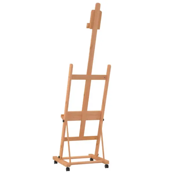 Reguleeritav ratastel molbert, pöökpuu, lõuendile kuni 105 cm, 55 x 53,5 x 178 cm – 6