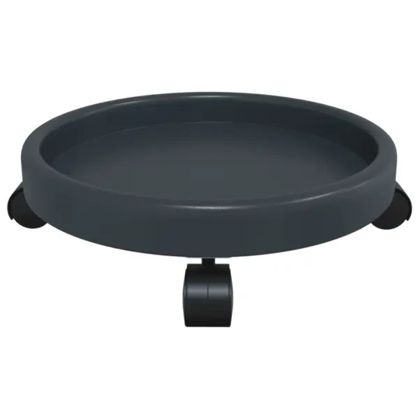 Ratastel taimealused potitaimedele, hall, 34 cm, 35 kg, 2 tk – 6
