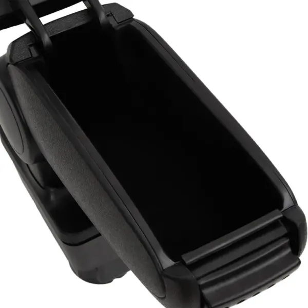 Reguleeritava kõrgusega auto käetugi panipaigaga, must ABS, 11 x 35 x (32–49) cm, FIAT Grande Punto / Linea, Alfa Romeo MiTo – 9