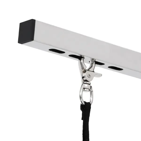 Reguleeritav koera pügamislaud aasaga ja korviga, kokkupandav, must ja hõbedane, 81 x 48,5 x 80 cm – 8