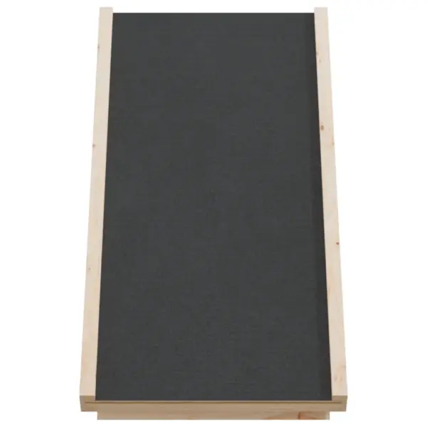 Reguleeritav koerte kaldtee libisemiskindla pinnaga, hall, nulupuit, 70 x 35 cm – 4