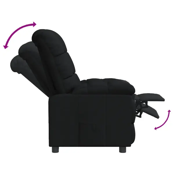 Reguleeritav must kangast tugitool käsitsi allalastava selja- ja jalatoega, 74 x 99 x 102 cm – 6