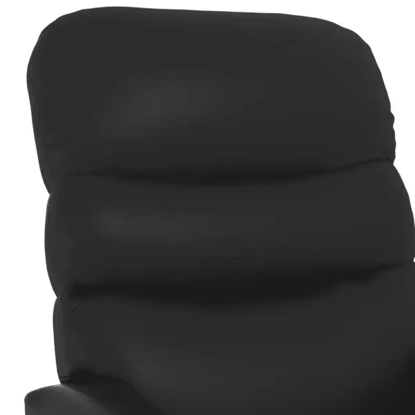 Reguleeritav allalastav tugitool käsitsi lamamisfunktsiooniga, must kunstnahk – 7