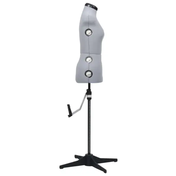 Reguleeritav naiste kleidimannekeen S, hall-must, rind 84–102 cm - 4