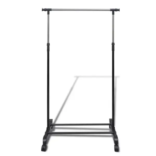 Reguleeritav ratastel riidestange, roostevaba teras, 2 tk, 84–150 x 42 x 108–170 cm – 2