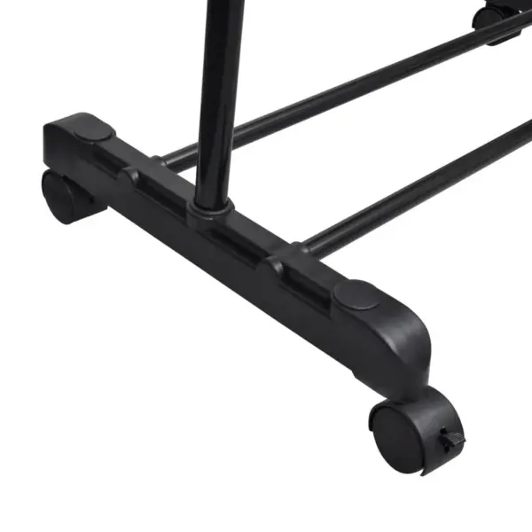 Reguleeritav ratastel riidestange, roostevaba teras, 2 tk, 84–150 x 42 x 108–170 cm – 3