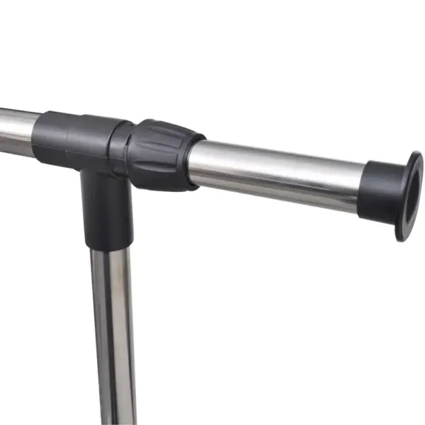 Reguleeritav ratastel riidestange, roostevaba teras, 2 tk, 84–150 x 42 x 108–170 cm – 5