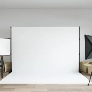 Reguleeritav terasest taustaraam taustadele, must, 175–305 x 100–243 cm