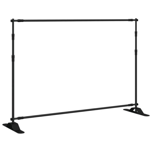 Reguleeritav terasest taustaraam taustadele, must, 175–305 x 100–243 cm – 2