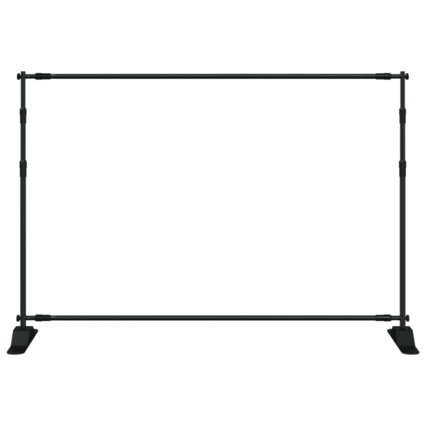 Reguleeritav terasest taustaraam taustadele, must, 175–305 x 100–243 cm – 3