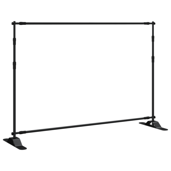 Reguleeritav terasest taustaraam taustadele, must, 175–305 x 100–243 cm – 5