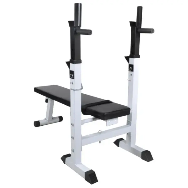 Reguleeritav treeningpink kangi- ja hantlikomplektiga, 60,5 kg, must teras – 4