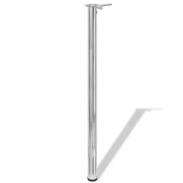 Reguleeritavad kroomitud lauajalad, 4 tk, 6 x 110 cm – 2