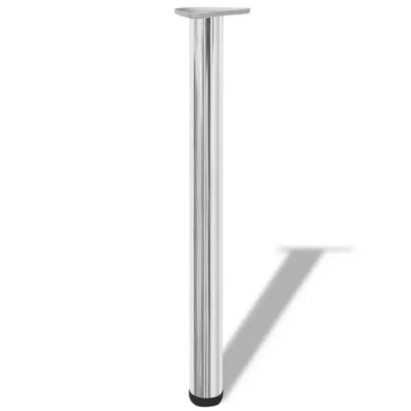 Reguleeritavad kroomitud lauajalad, 4 tk, 60 x 710–720 mm – 2