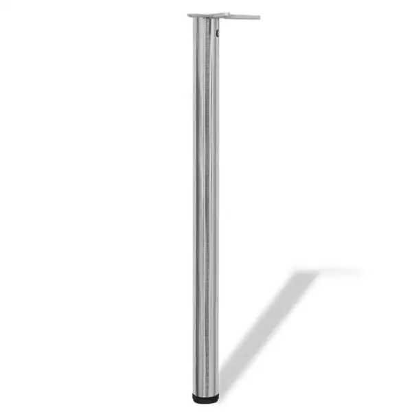 Reguleeritava kõrgusega lauajalad 4 tk, harjatud nikkel, 60 x 870 mm - 2