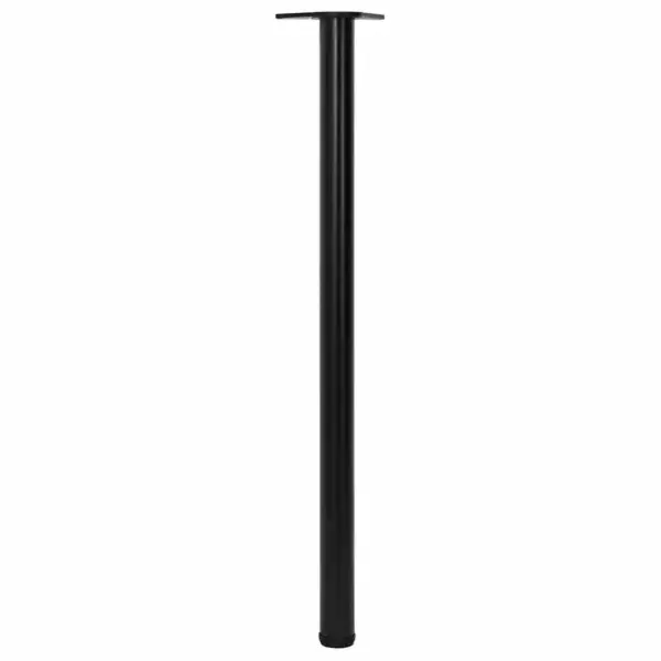 Reguleeritava kõrgusega mustad rauast lauajalad, 4 tk, 60 x 1100 mm – 2