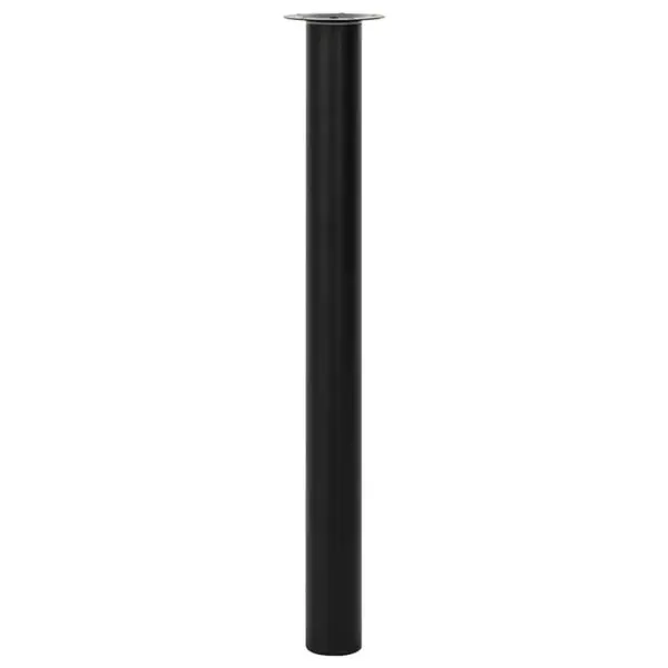 Reguleeritavad teleskoop-lauajalad, 2 tk, must, läbimõõt 60 mm, kõrgus 710–1100 mm – 2