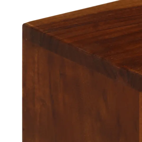 Retrostiilis telerikapp 3 sahtliga ja 2 hoiuruumiga, akaatsiapuit, 110 x 35 x 50 cm – 6