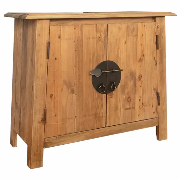 Retro männipuidust valamukapp suure hoiukapiga, pruun, 70 x 32 x 63 cm – 3
