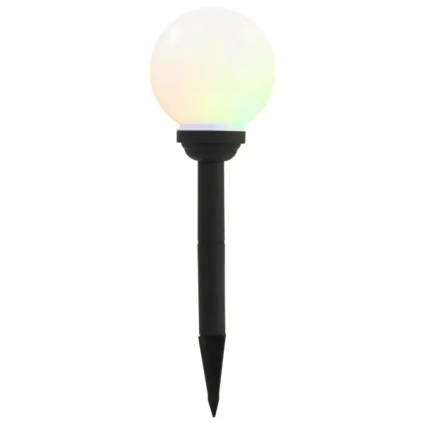 Kerakujulised RGB LED päikeselambid aeda, 8 tk, valge, kera 15 cm – 3