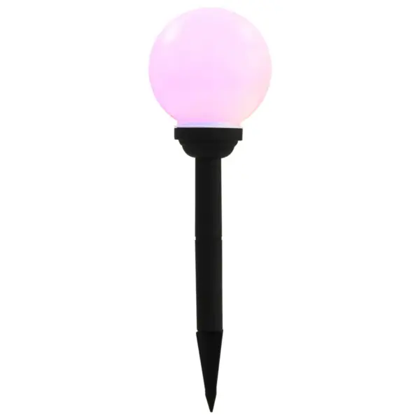 Kerakujulised RGB LED päikeselambid aeda, 8 tk, valge, kera 15 cm – 5