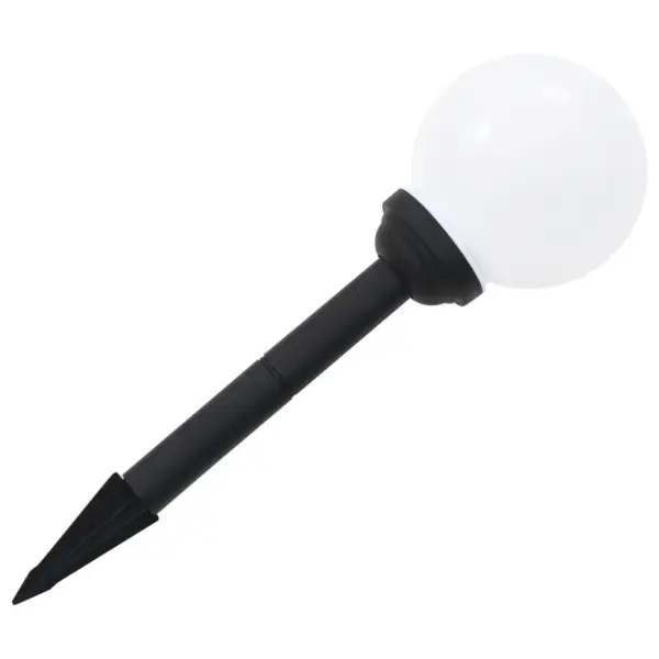 Kerakujulised RGB LED päikeselambid aeda, 8 tk, valge, kera 15 cm – 7