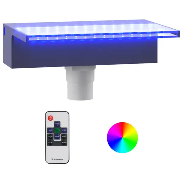 Basseini ja tiigi veejuga RGB LED-valgustusega, akrüül, 30 cm – 2