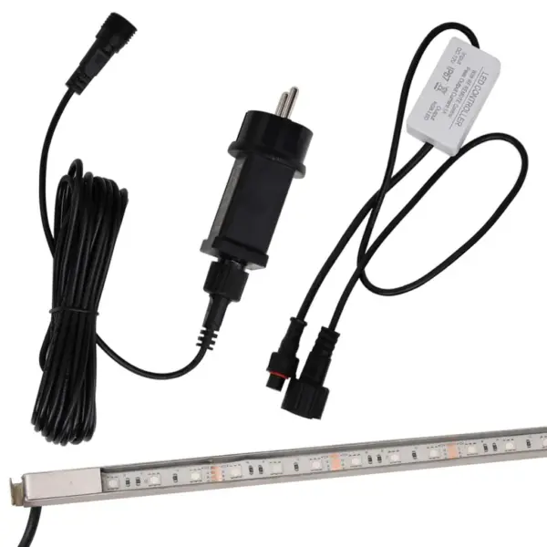 RGB LED-veekosk tiigile ja basseinile, harjatud roostevaba teras, 108 cm – 11