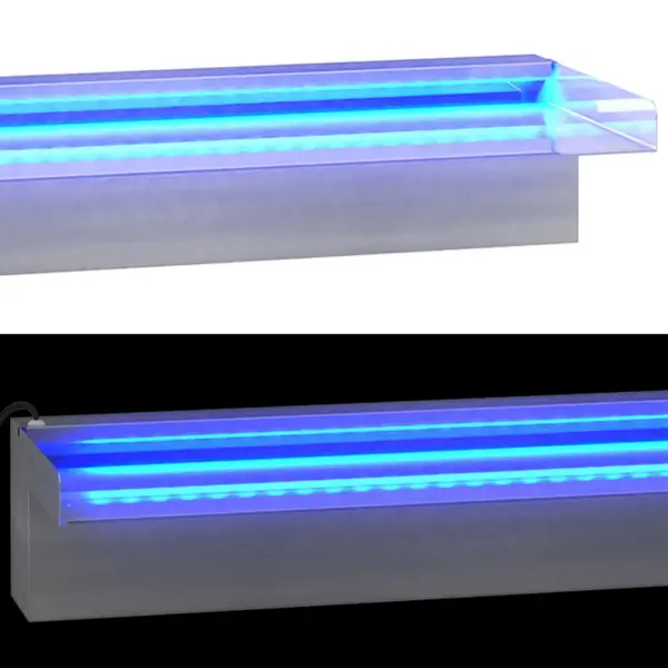 RGB LED-veekosk tiigile ja basseinile, harjatud roostevaba teras, 108 cm – 7