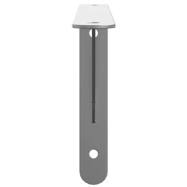 Riiulikandurid 4 tk, hõbedane roostevaba teras, 30 x 2,5 x 15,5 cm, kandevõime 50 kg – 6