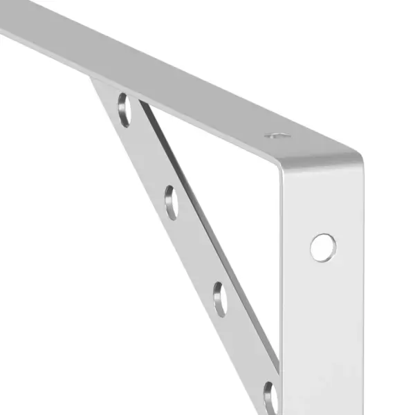 Riiulikandurid 4 tk, hõbedane roostevaba teras, 30 x 2,5 x 15,5 cm, kandevõime 50 kg – 10