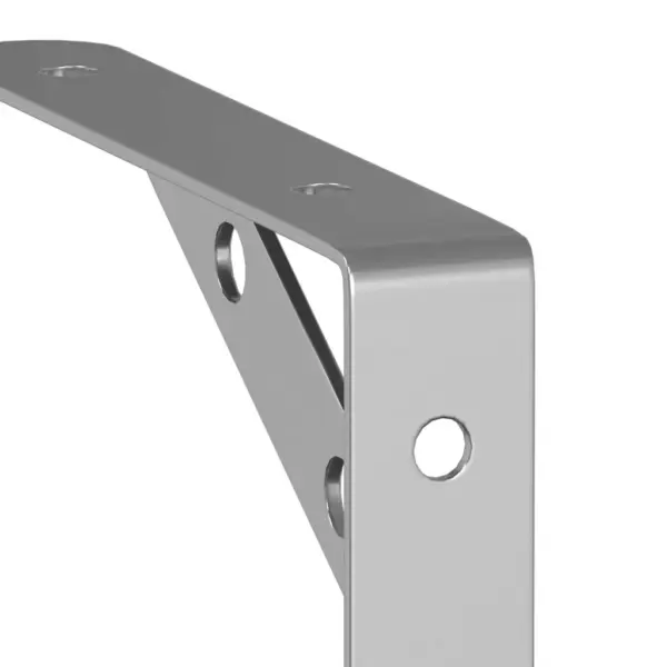 Riiuliklambrid kuni 50 kg kandevõimega, 4 tk, hõbedane roostevaba teras, 15 x 2,5 x 11,5 cm – 11