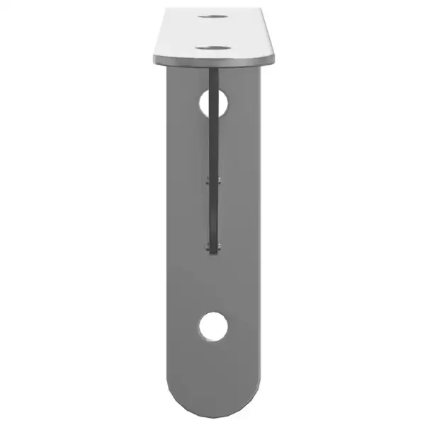 Riiuliklambrid kuni 50 kg kandevõimega, 4 tk, hõbedane roostevaba teras, 15 x 2,5 x 11,5 cm – 6