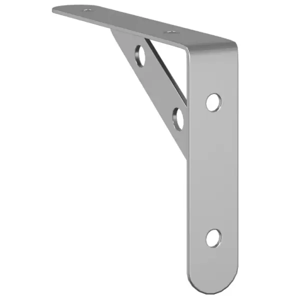 Riiuliklambrid kuni 50 kg kandevõimega, 4 tk, hõbedane roostevaba teras, 15 x 2,5 x 11,5 cm – 8