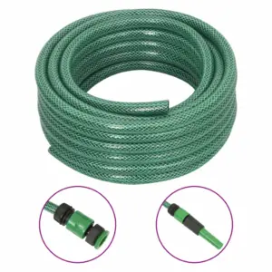 Roheline 30 m aiavoolik kinnituskomplektiga, 1/2" PVC, 3-kihiline