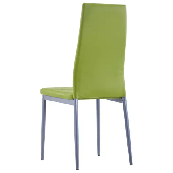 7-osaline söögitoakomplekt karastatud klaaslauaga, roheline, laud 120 x 60 cm - 10