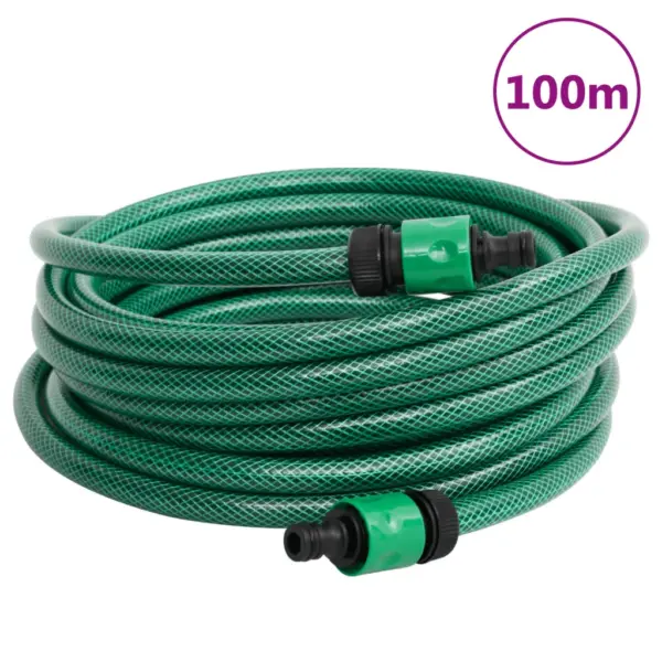 Roheline PVC aiavoolik 100 m, 3-kihiline, 12 mm – 5