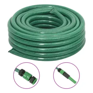 Roheline 3-kihiline PVC aiavoolik kinnituskomplektiga, 3/4" (19 mm), 50 m