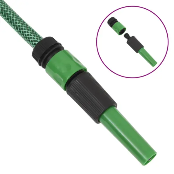 Roheline aiavoolik kinnituskomplektiga, PVC, 10 m, 0,5″ – 7