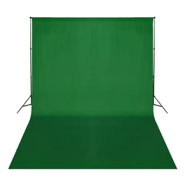Roheline puuvillane fototaust taustprojektsiooniks, 500 x 300 cm – 2