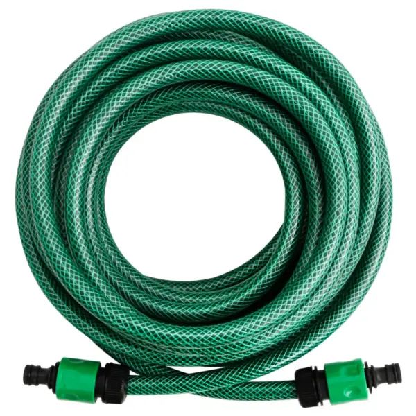 Roheline 3-kihiline PVC aiavoolik, 10 m, 12 mm, kiirühendustega – 2