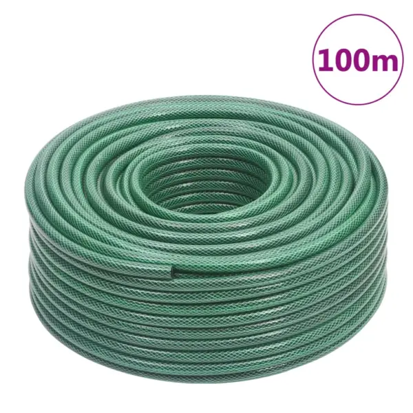 Roheline 3-kihiline PVC aiavoolik 100 m, siseläbimõõt 12 mm – 5
