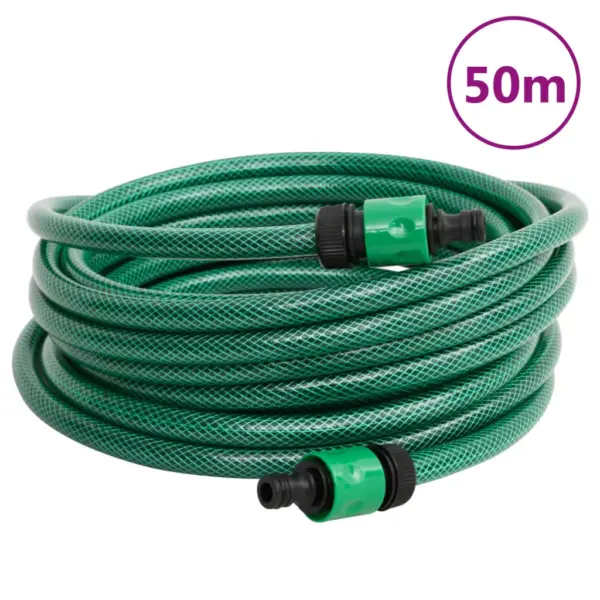 Roheline 3-kihiline PVC aiavoolik, 50 m, 12 mm – 5