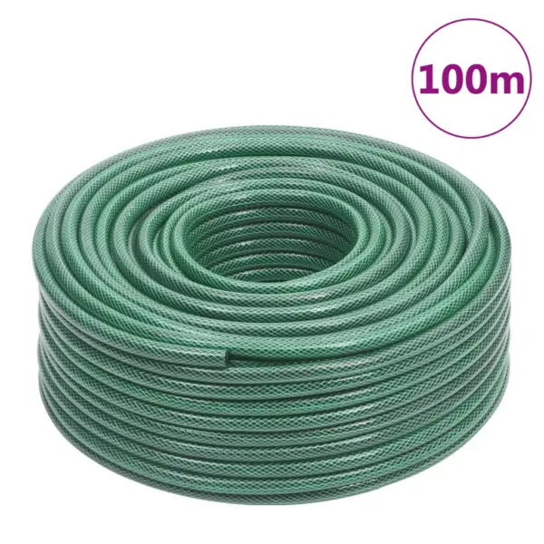 Roheline PVC aiavoolik kinnituskomplektiga, 1/2″ 100 m, 3-kihiline – 11
