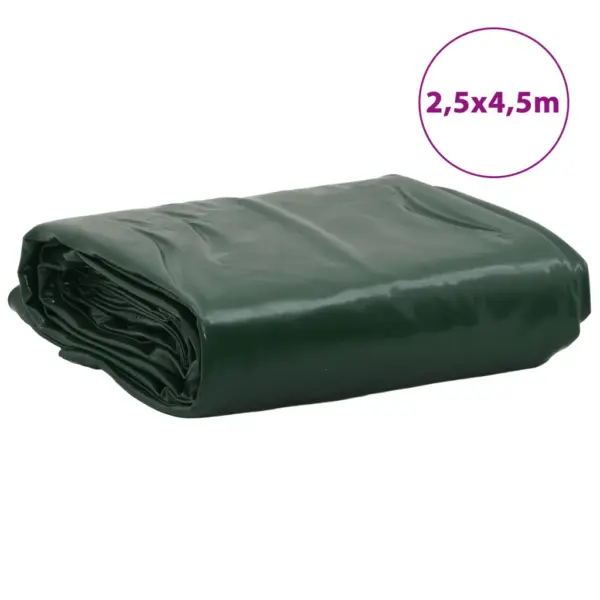 Veekindel PVC present metallist aasadega, roheline, 2,5 x 4,5 m, 650 g/m² - 8