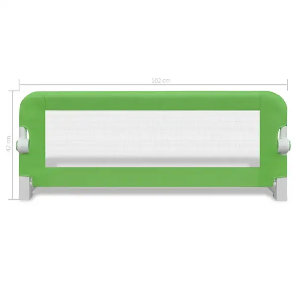 Voodiäär väikelapse voodile, roheline turvapiire, 2 tk, 102 x 42 cm – 7