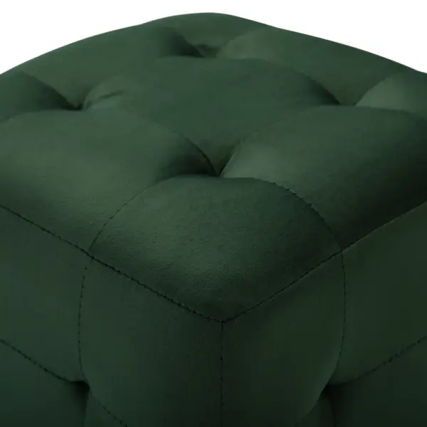 Rohelised sametist tumbad, 2 tk, 30 x 30 x 30 cm, puidust raamiga - 4