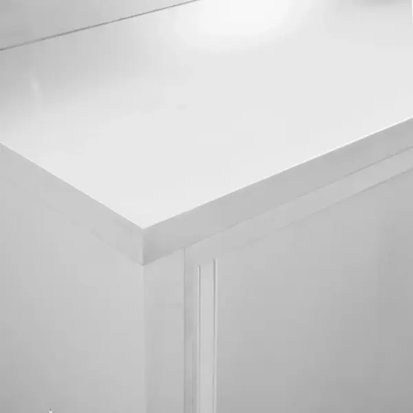 Roostevabast terasest köögitöölauad liugustega, panipaigaga, 2 tk, 240 x 50 x (95–97) cm – 7
